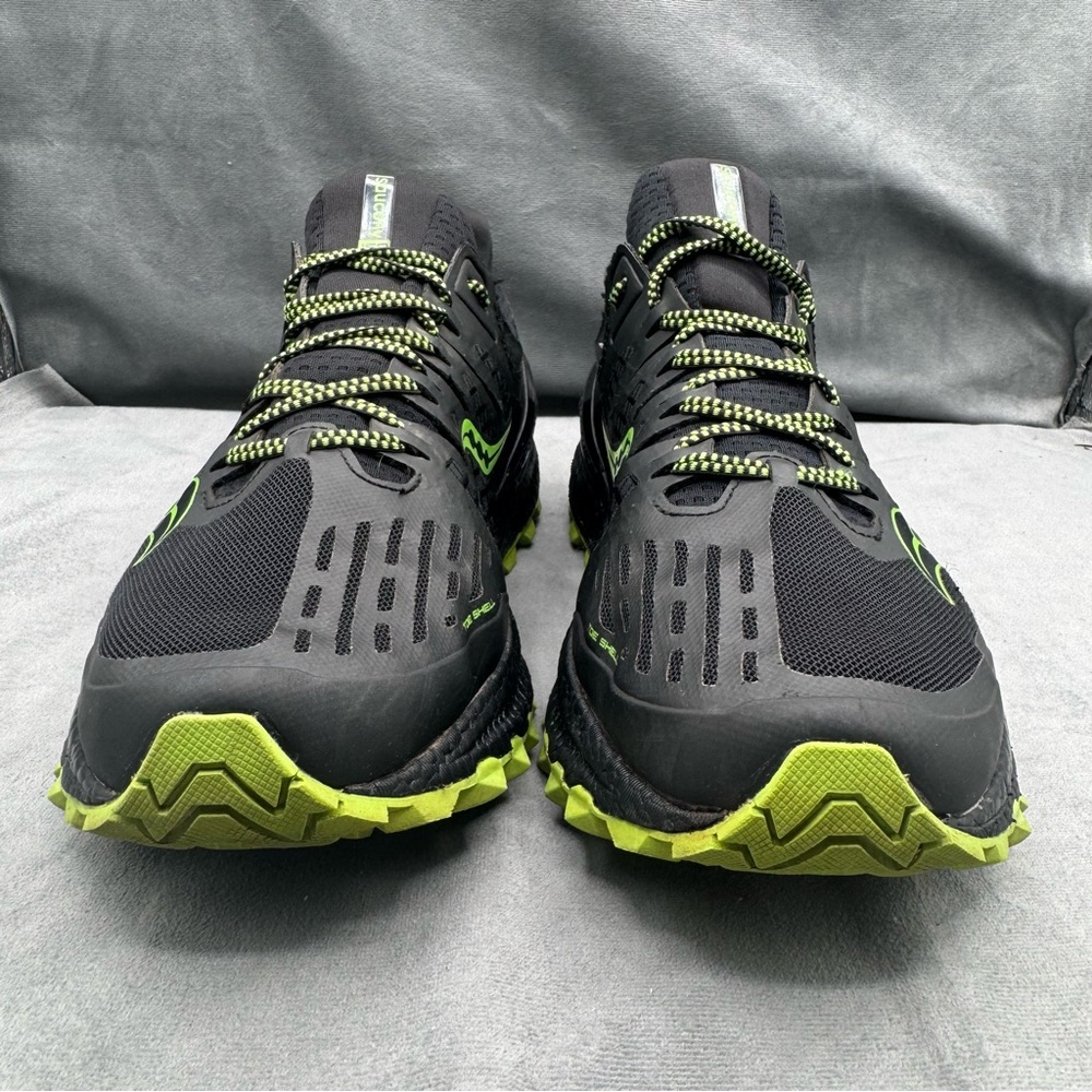 Saucony Xodus ISO 3 Trail Running Shoes Black/Slime Men’s Size 10.5 - Picture 9 of 14
